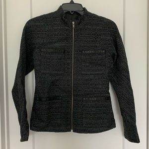 Theory wool blend skirt suit